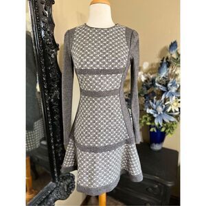 JJ Jigott long Sleeve Wool Dress Korean Brand Size Small